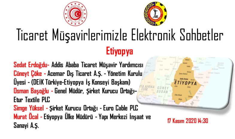 ETİYOPYA'DAKİ İŞ FIRSATLARI ELE ALINACAK